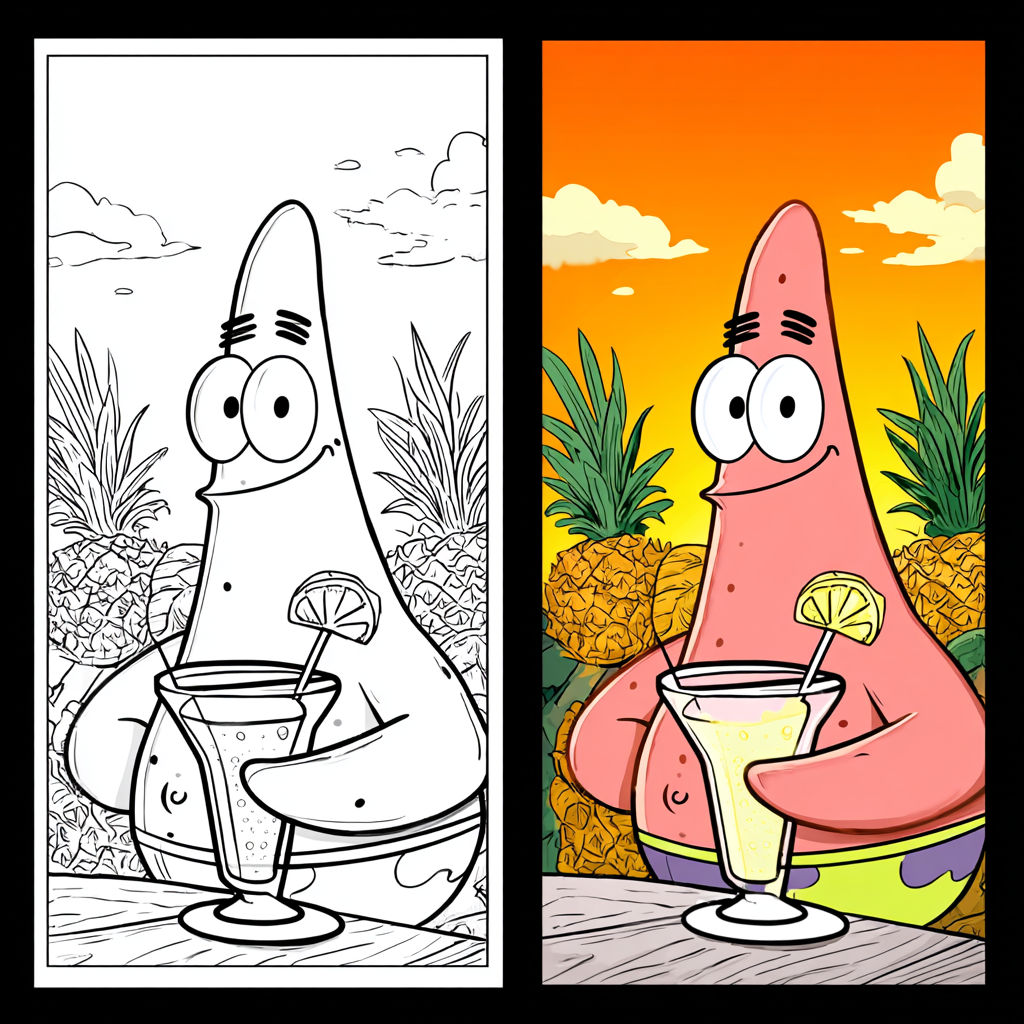 Patrick Star Coloring Pages