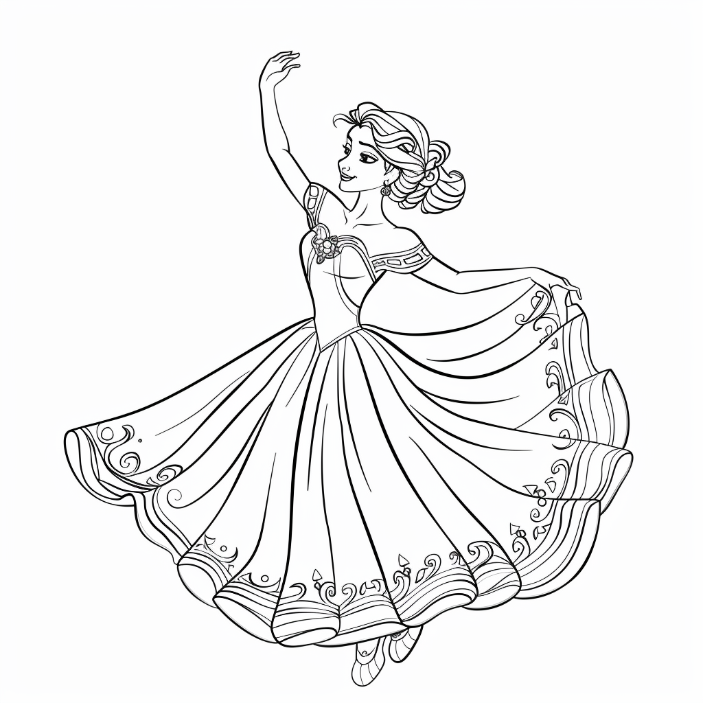 A princess dancing