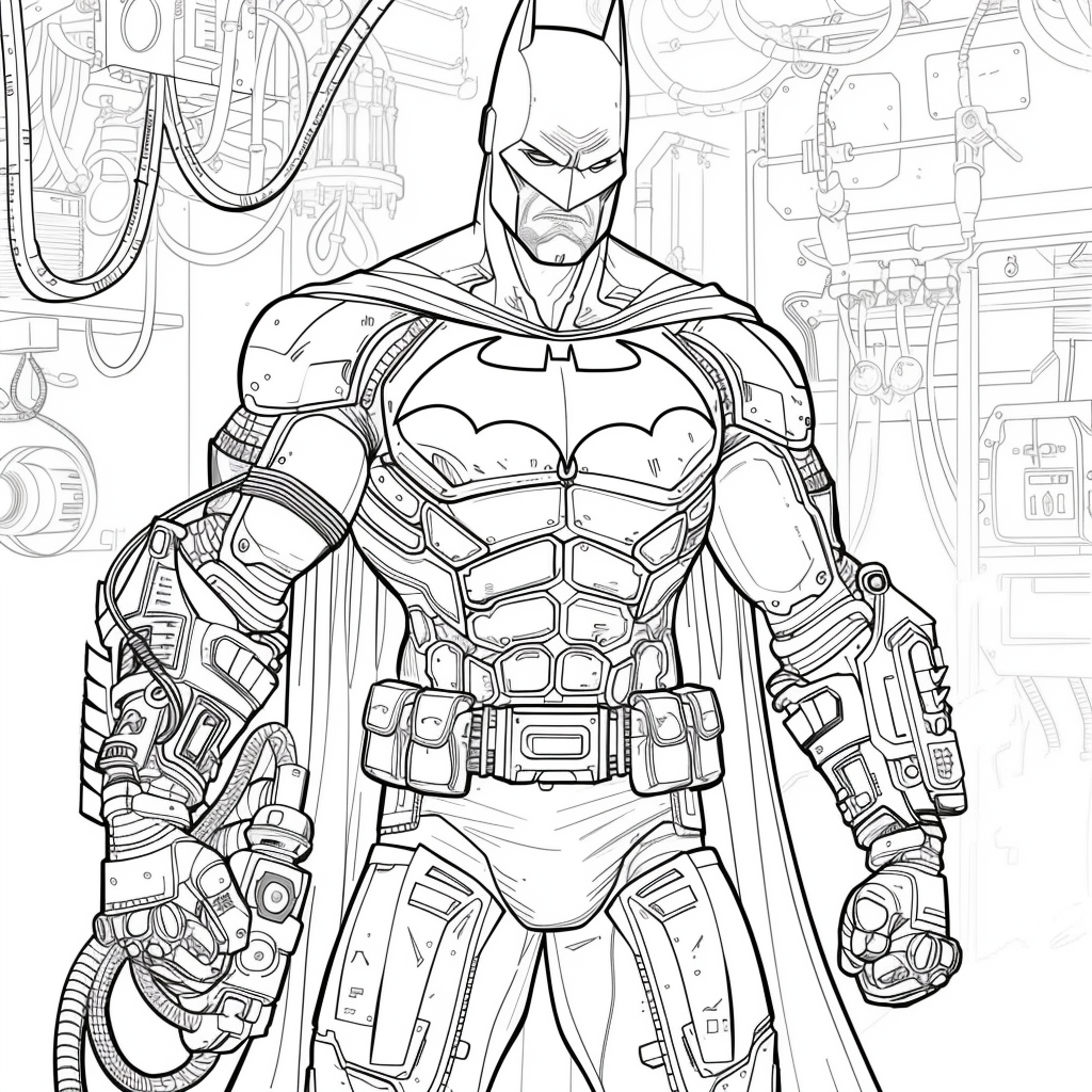 Batman Using High-Tech Gadgets