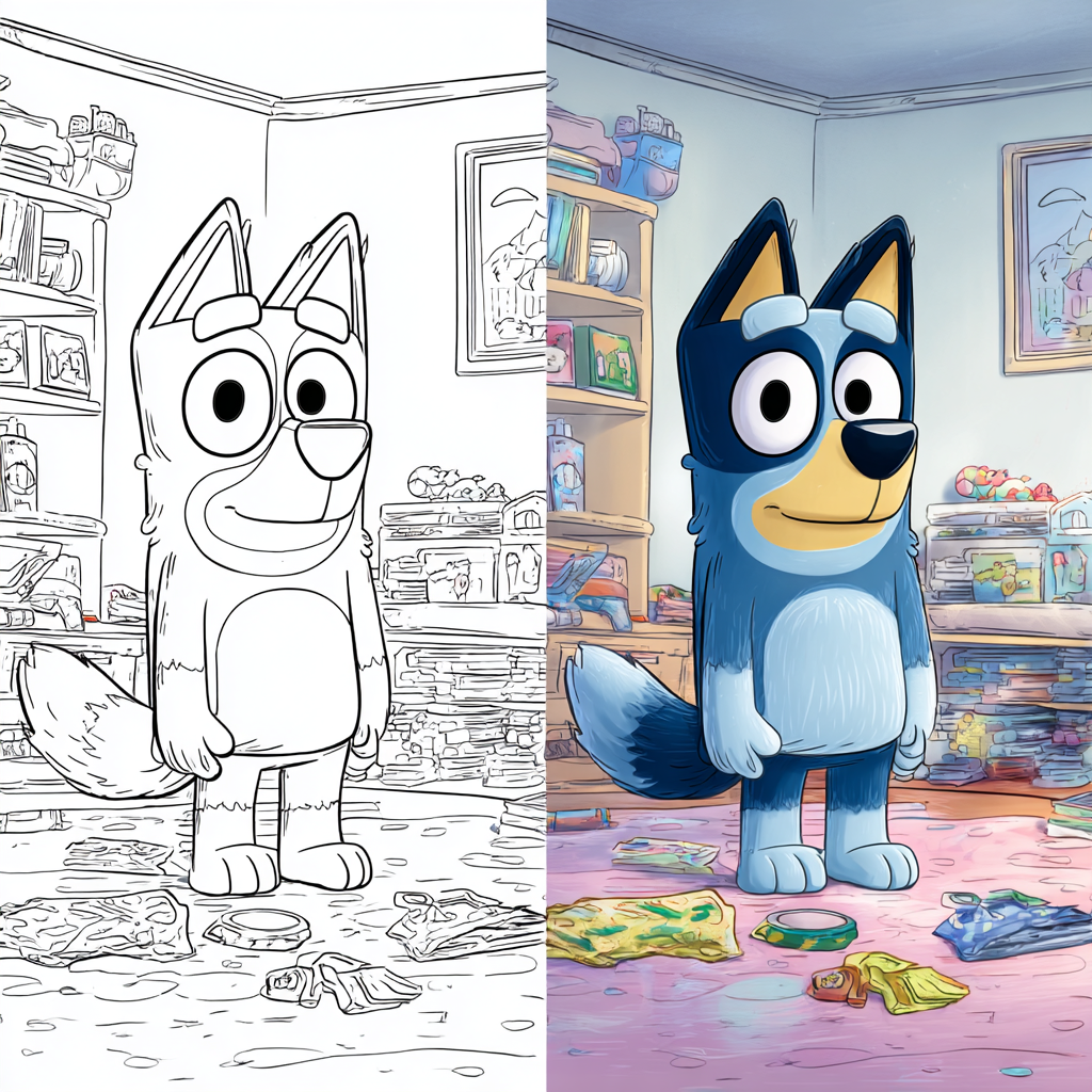 Bluey Coloring Pages