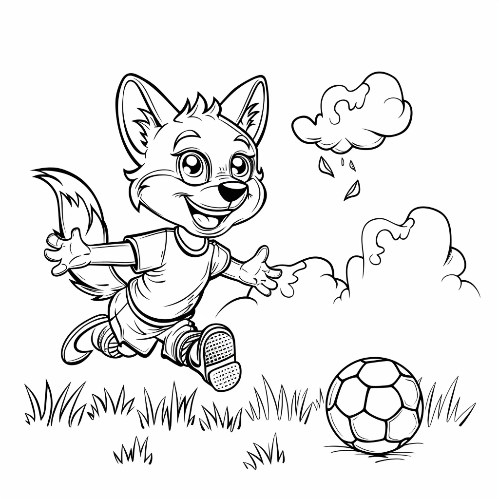 Bluey Playing Soccer