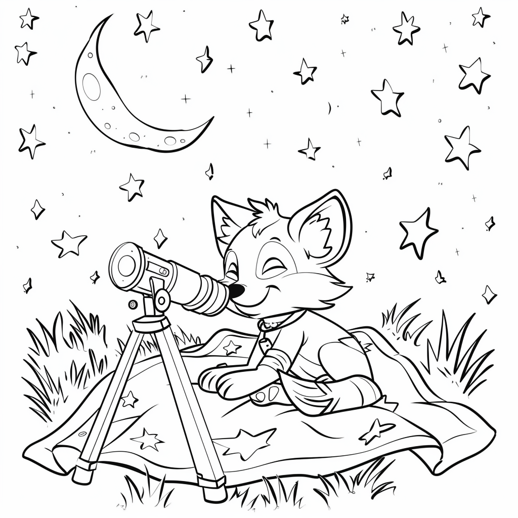 Bluey Watching the Stars