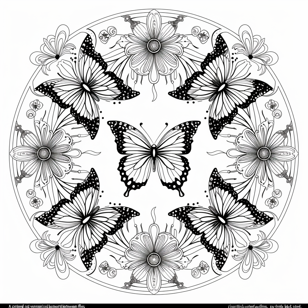 Butterfly Garden Mandala