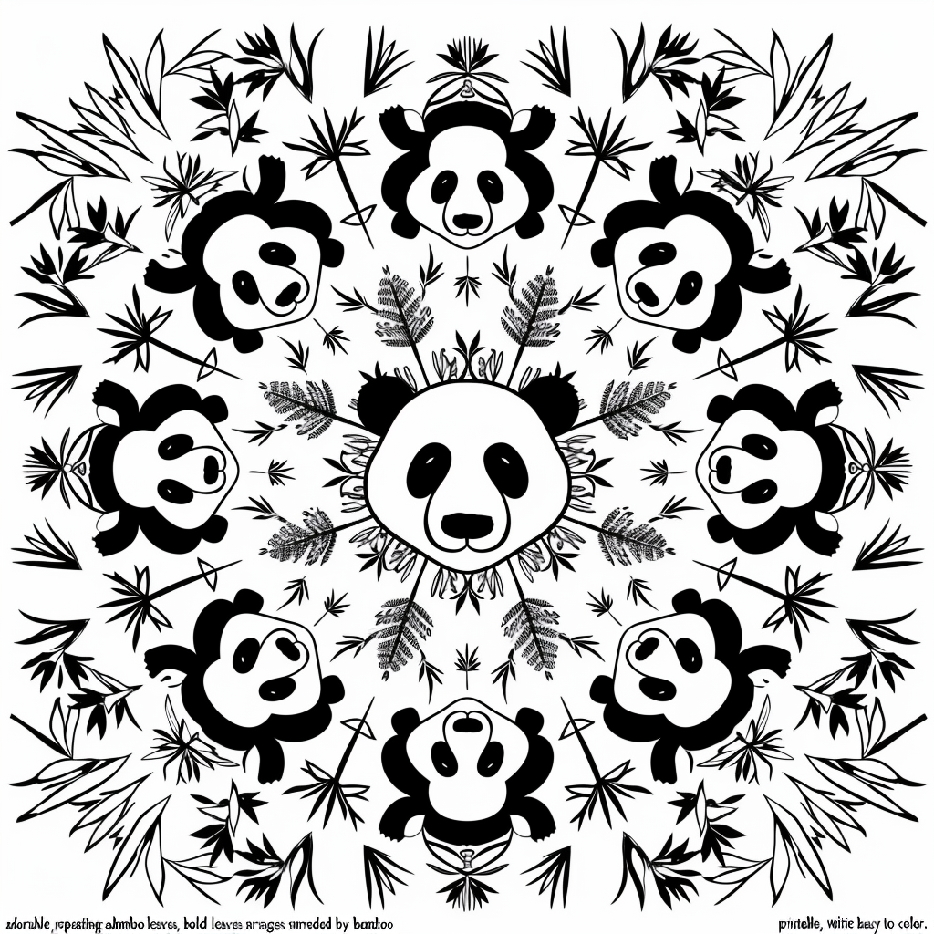 Cute Panda Mandala