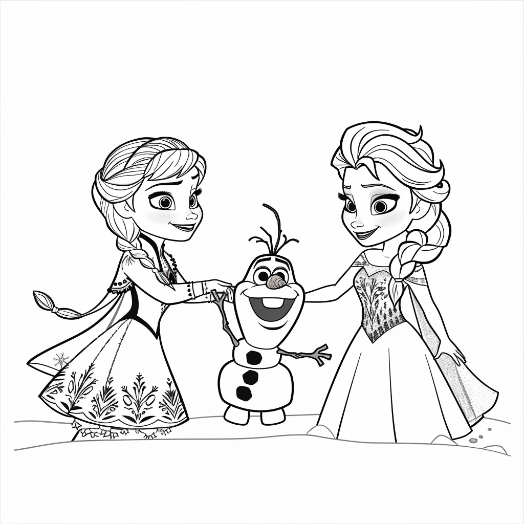 Elsa and Anna Holding Hands