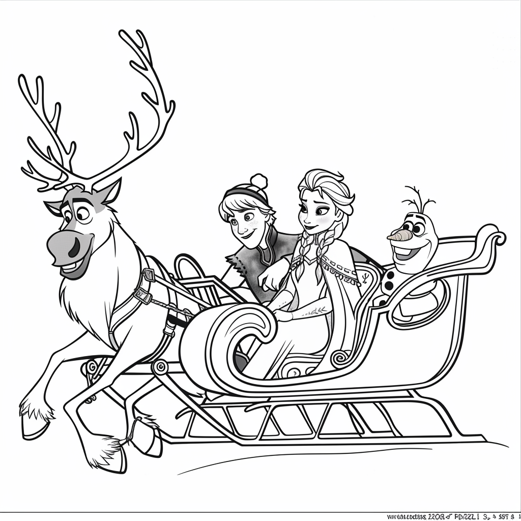 Frozen Sleigh Ride Scene