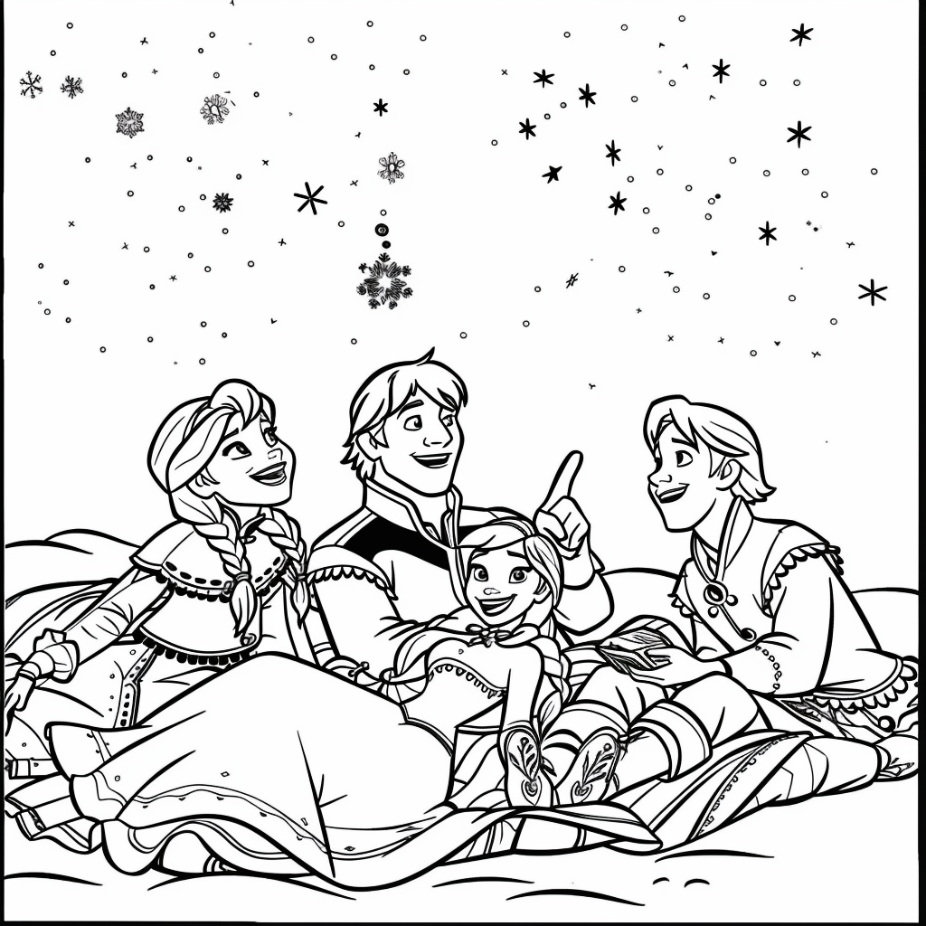 Frozen Star Gazing Night