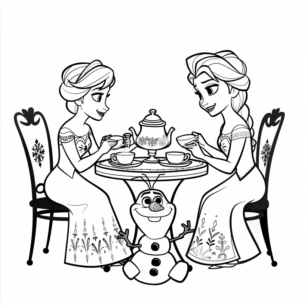 Frozen Tea Party with Olaf