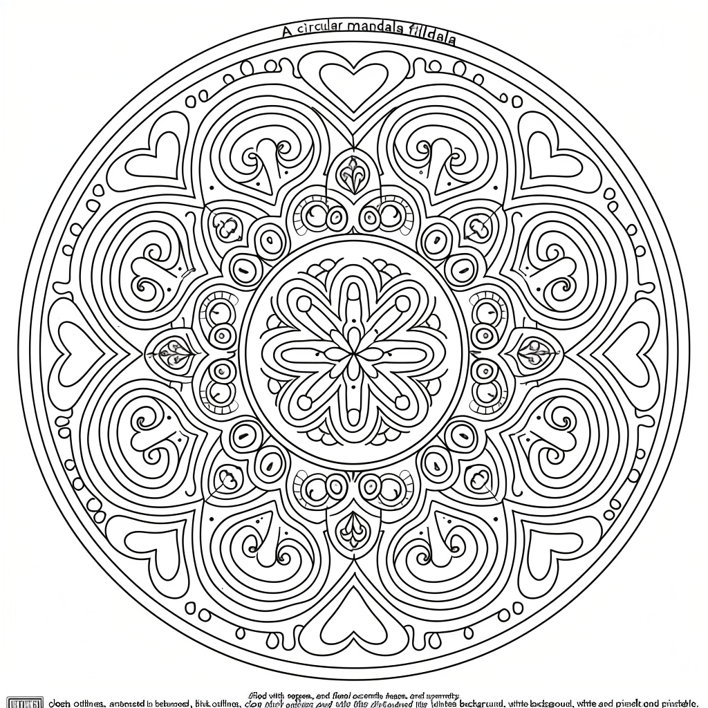 Heart Pattern Mandala