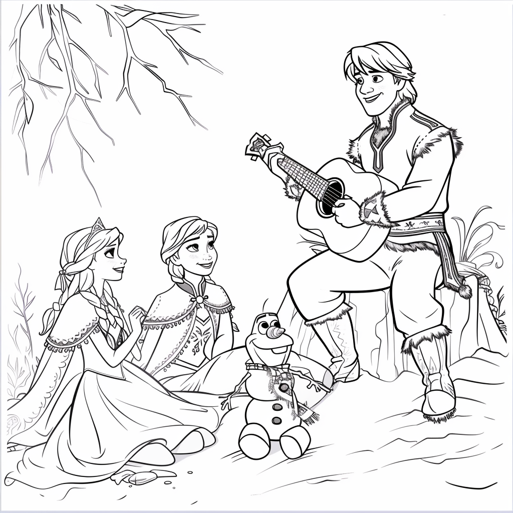Kristoff Playing Guitar for Friends