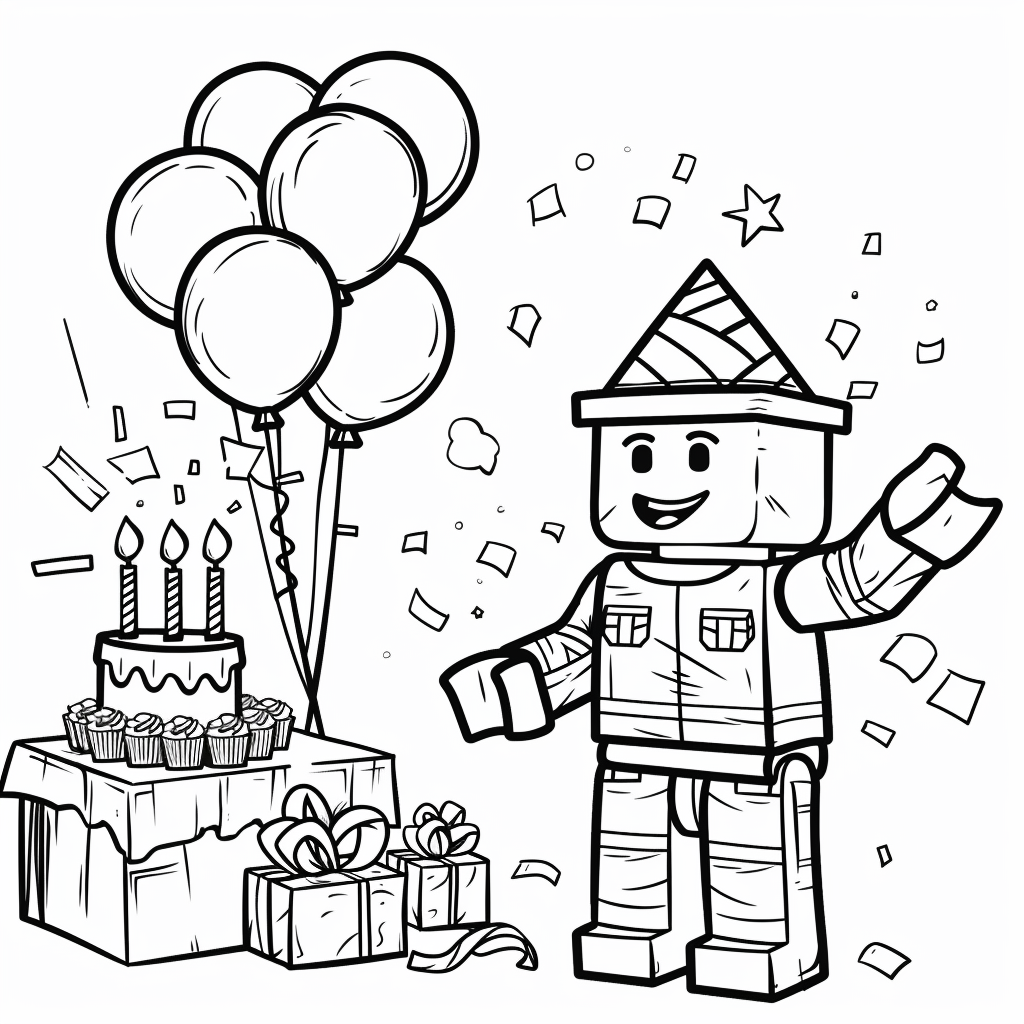 Roblox Birthday Party Scene