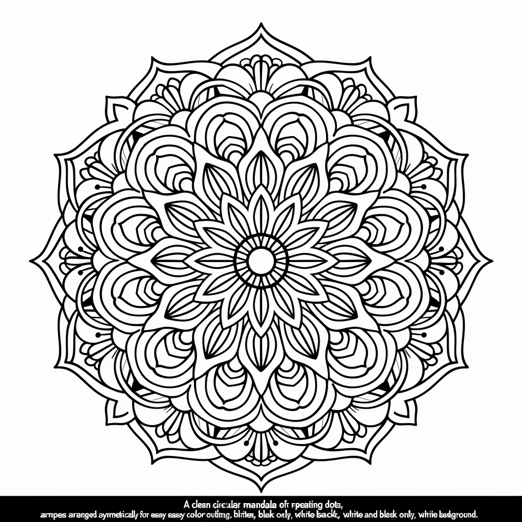 Simple Pattern Practice Mandala