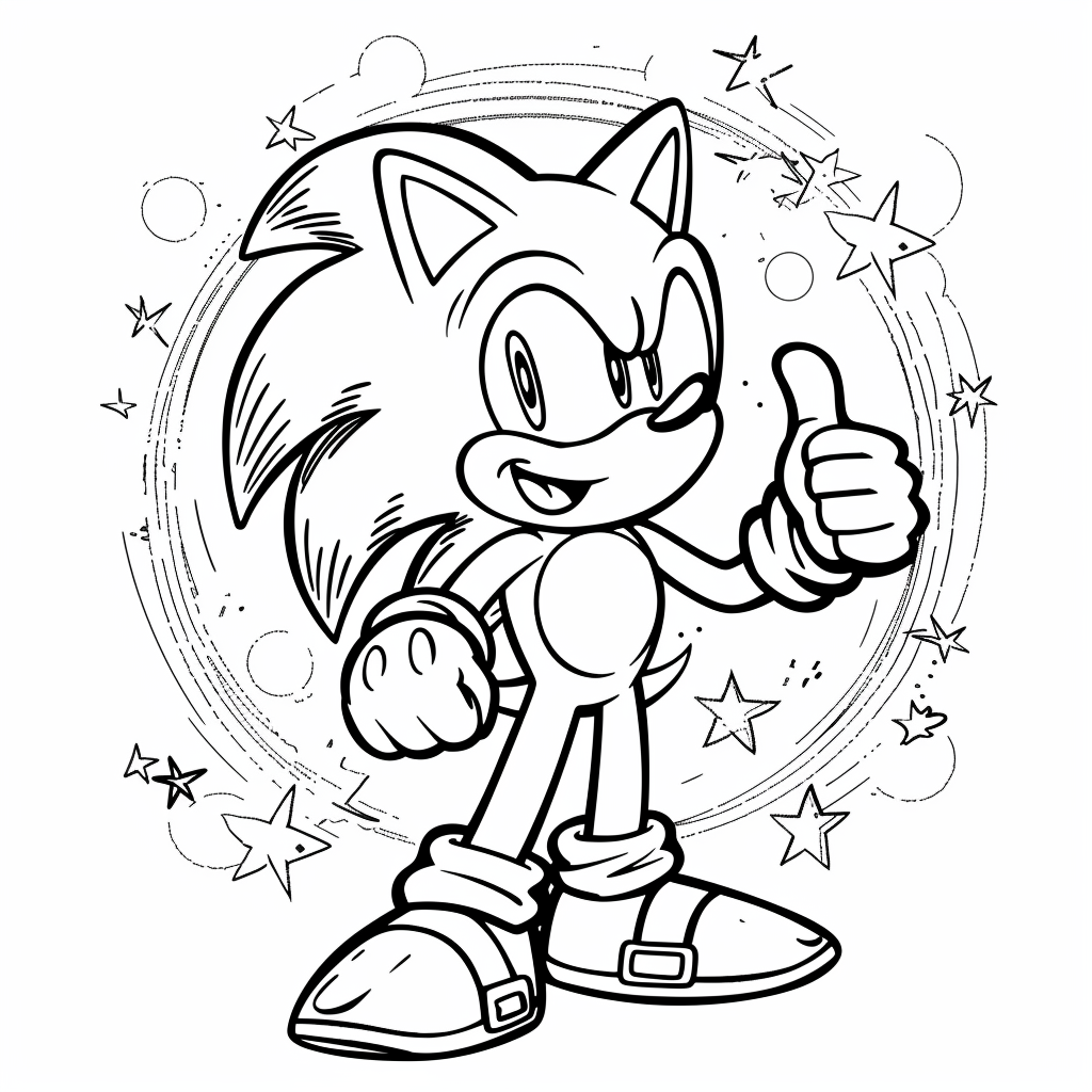 Sonic Giving a Thumbs Up