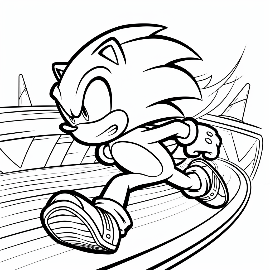 Sonic Racing on a Track