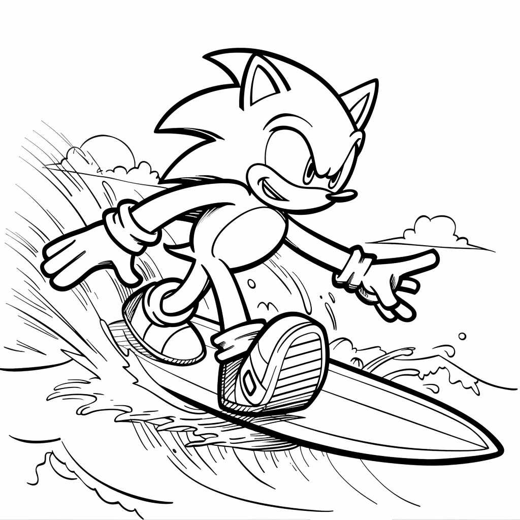 Sonic Surfing on Water