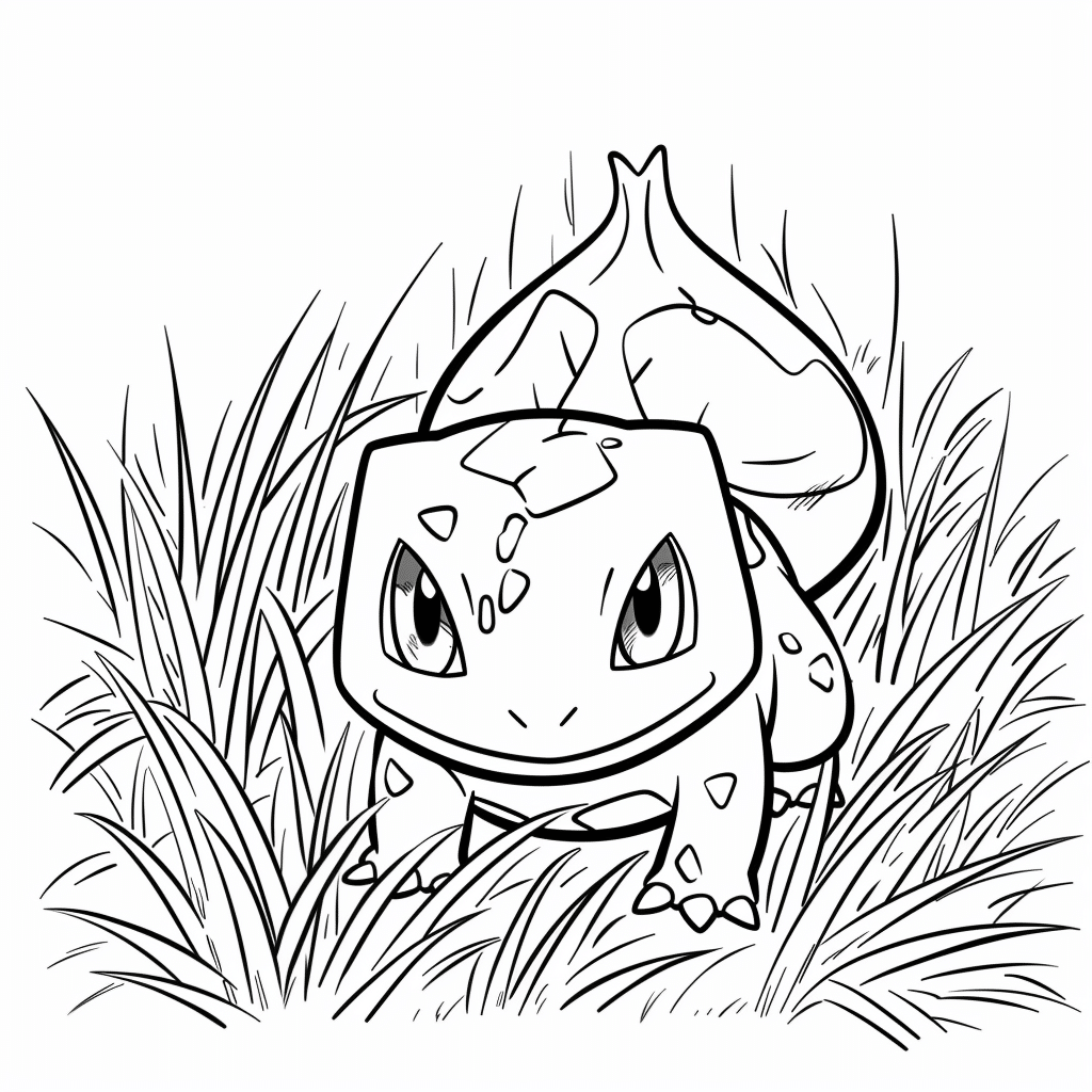 Bulbasaur Walking Through Grass