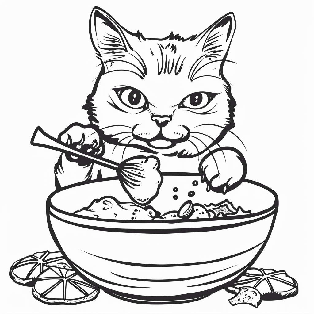 Cat Baking Cookies