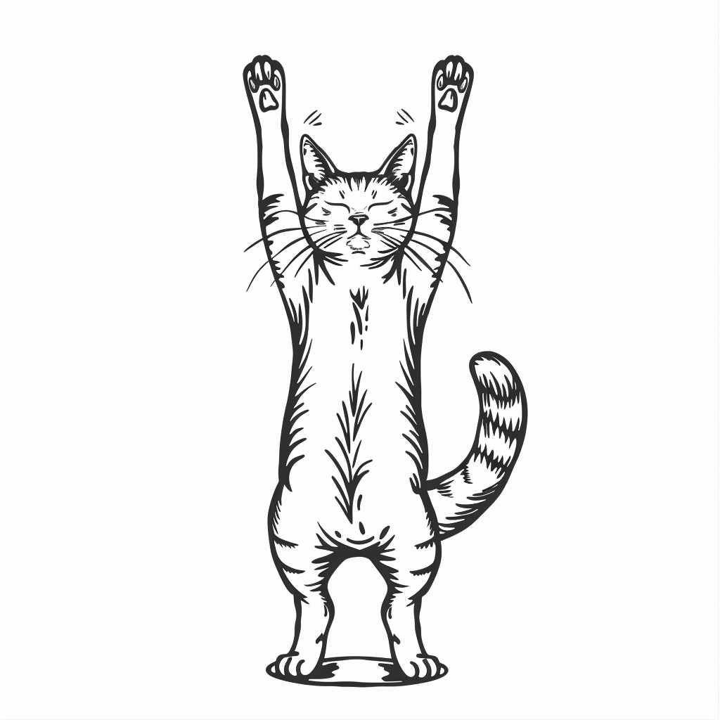 Cat Ballet Pose
