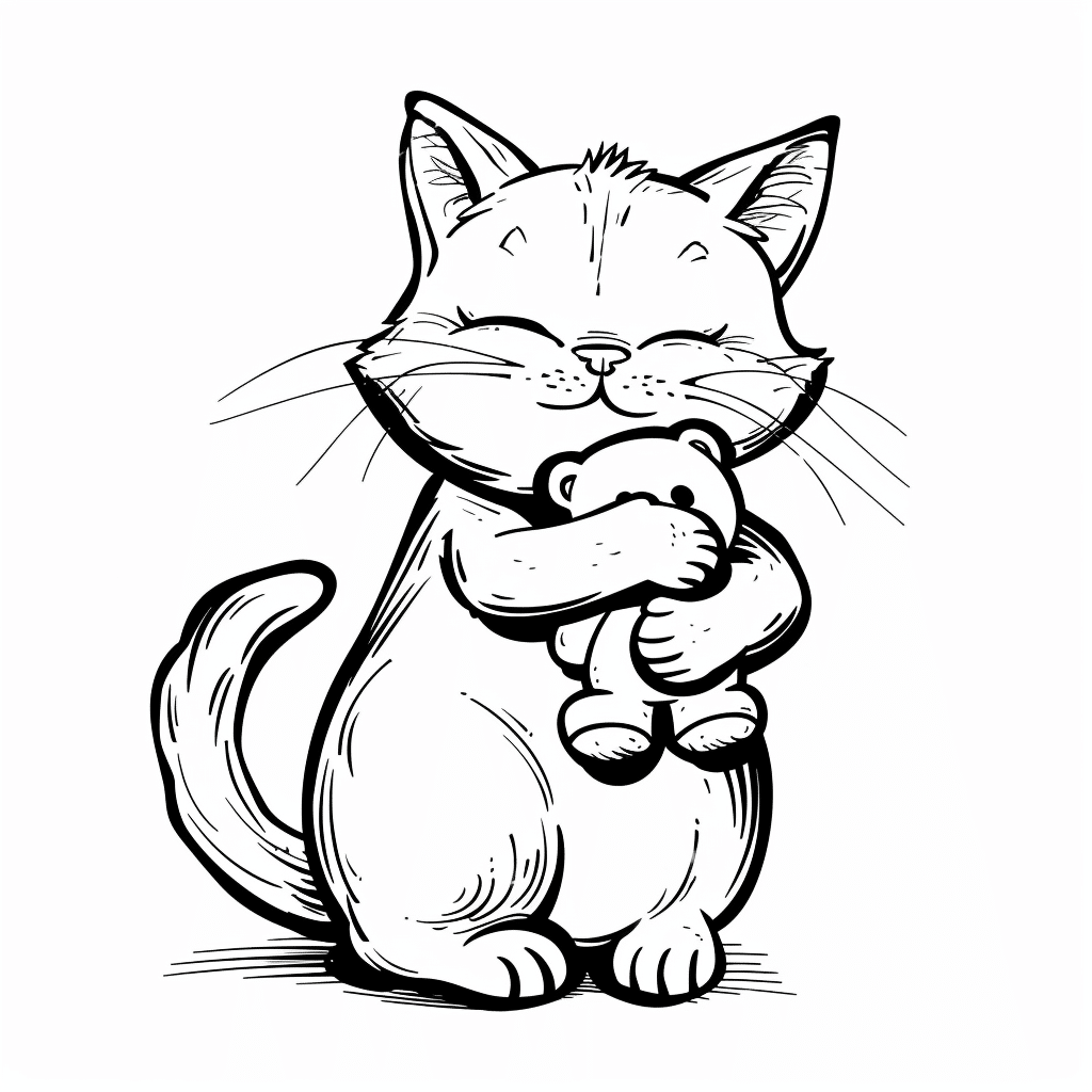 Cat Hugging Toy