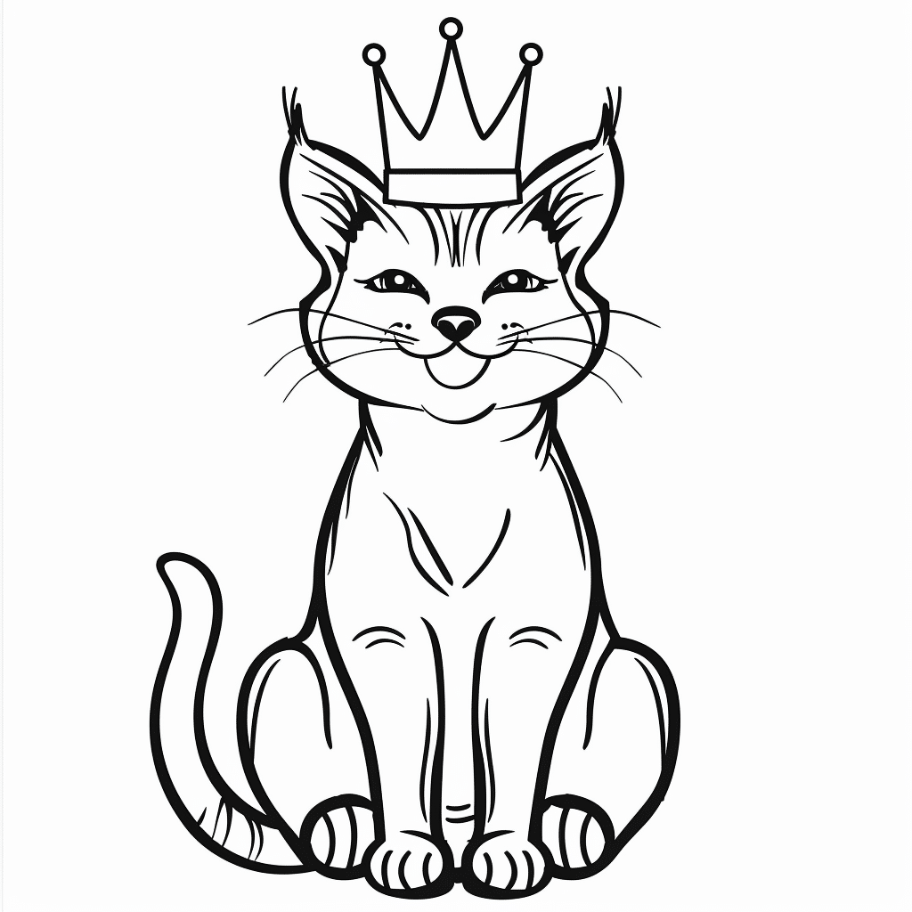 Cat Wearing Crown
