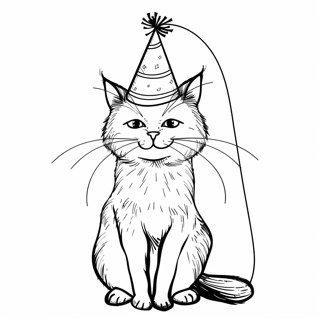 Cat Wearing Hat