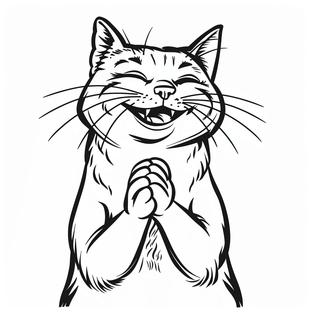Clapping Happy Cat