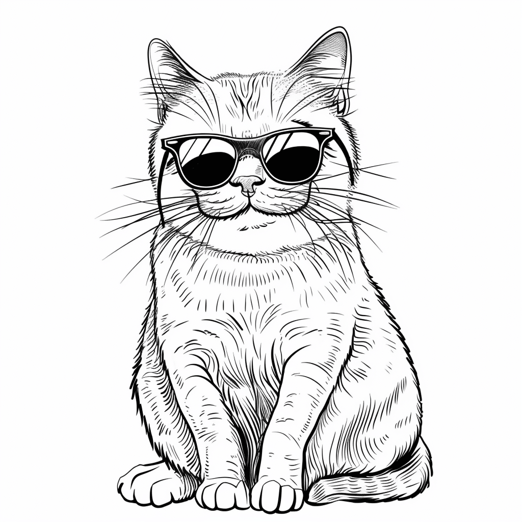 Cool Sunglasses Cat