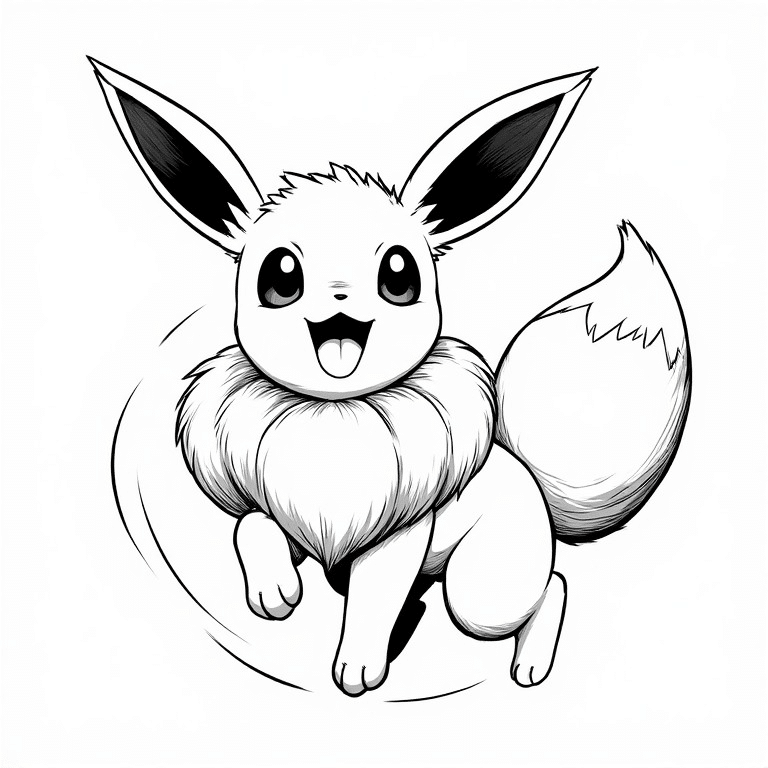 Eevee Chasing Its Tail