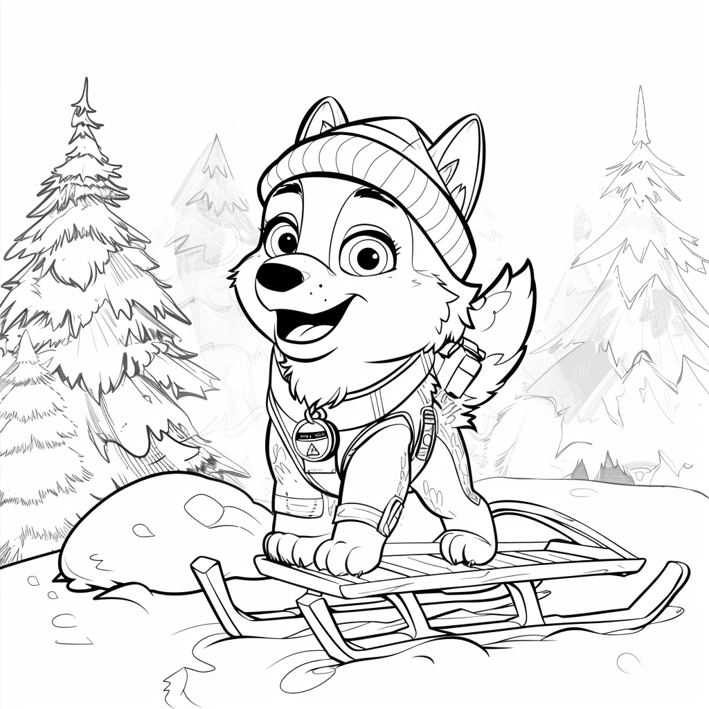 Everest the Snow Rescue Pup in Winter Gear