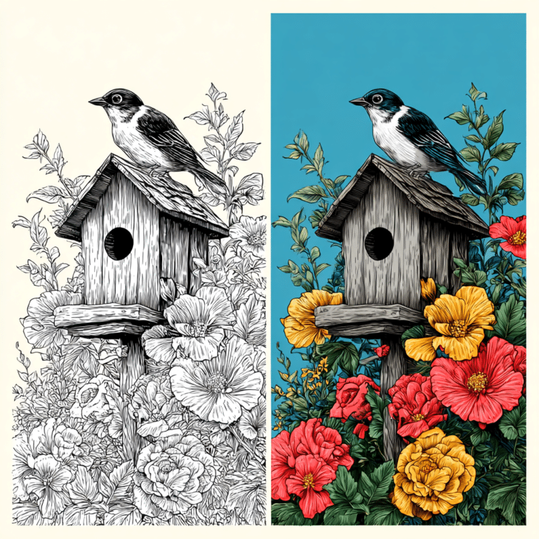 Floral Coloring Pages for Adults