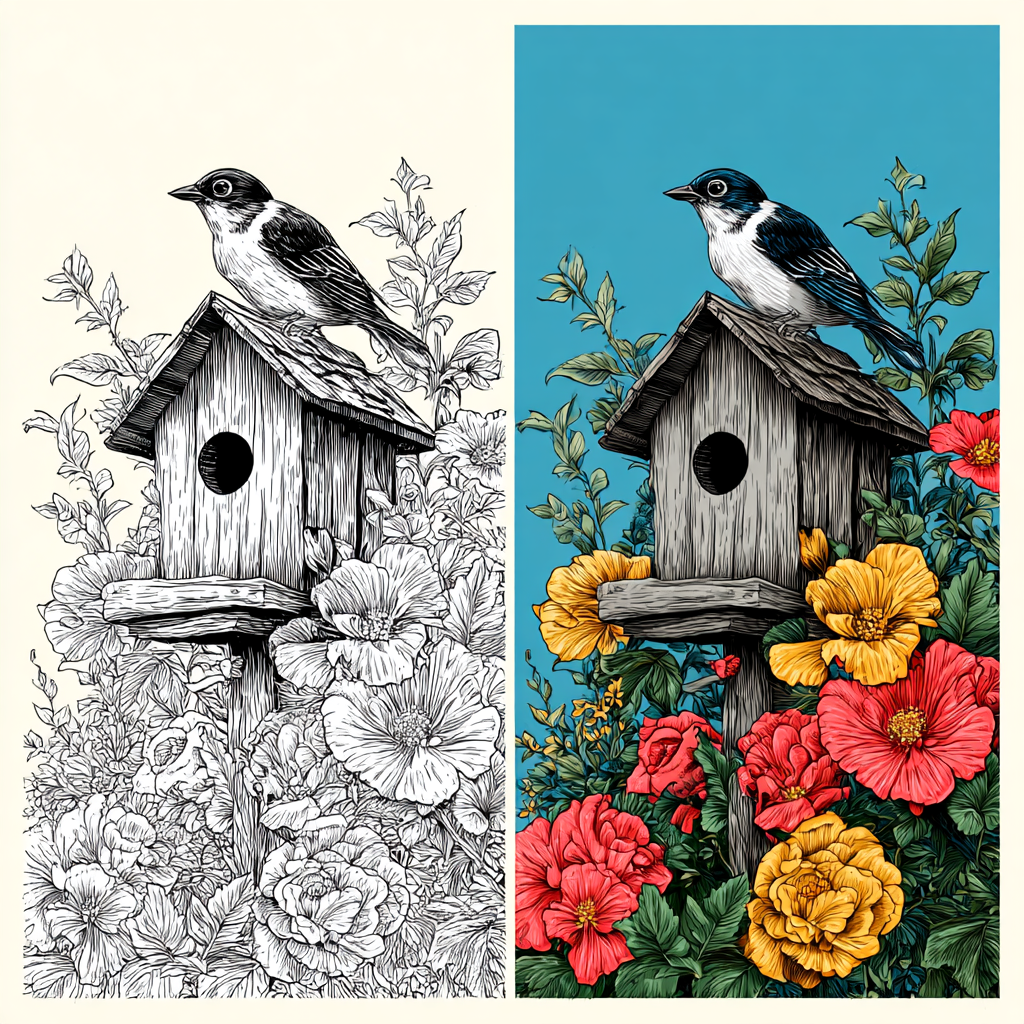 Floral Coloring Pages for Adults