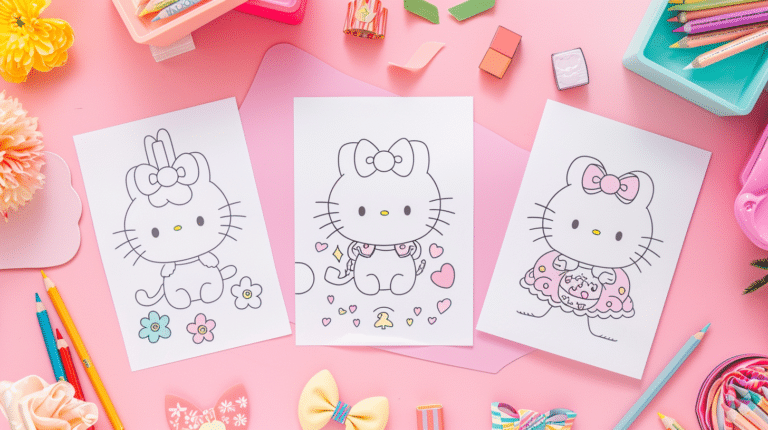 Hello Kitty Coloring Pages