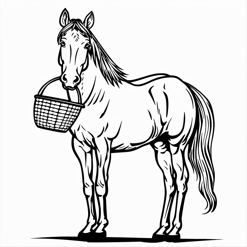 Horse Carrying Basket
