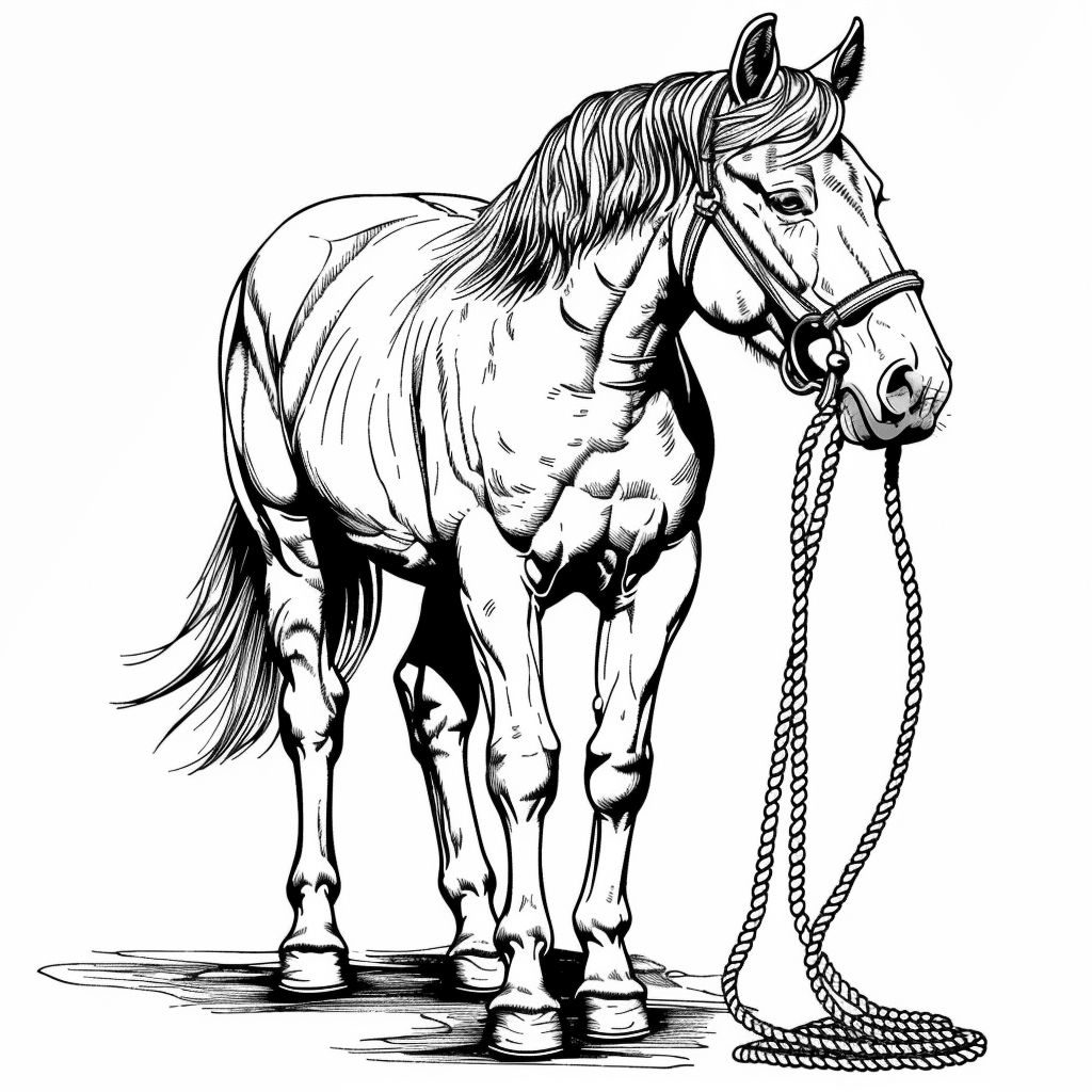 Horse Carrying Rope
