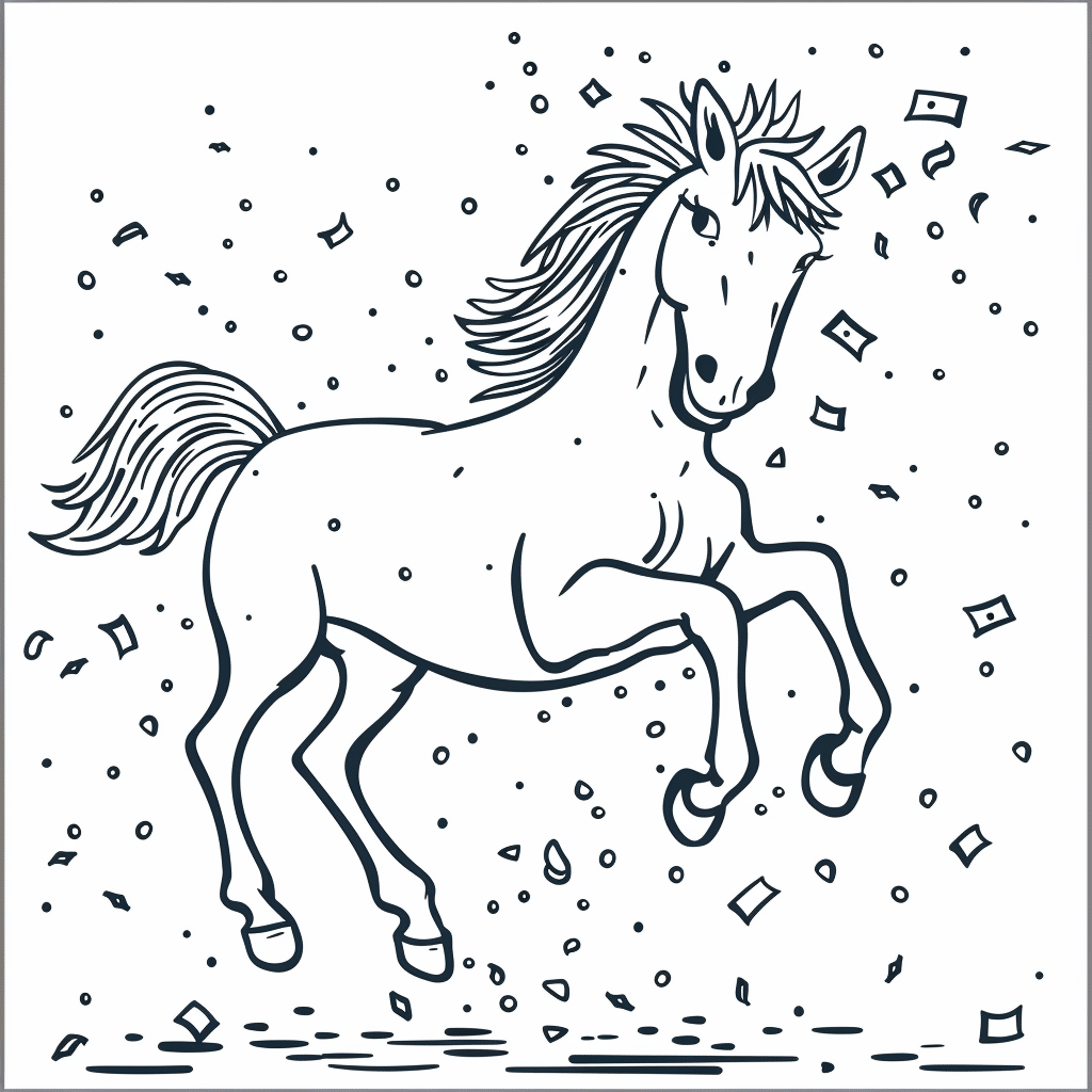Horse Celebrating Party