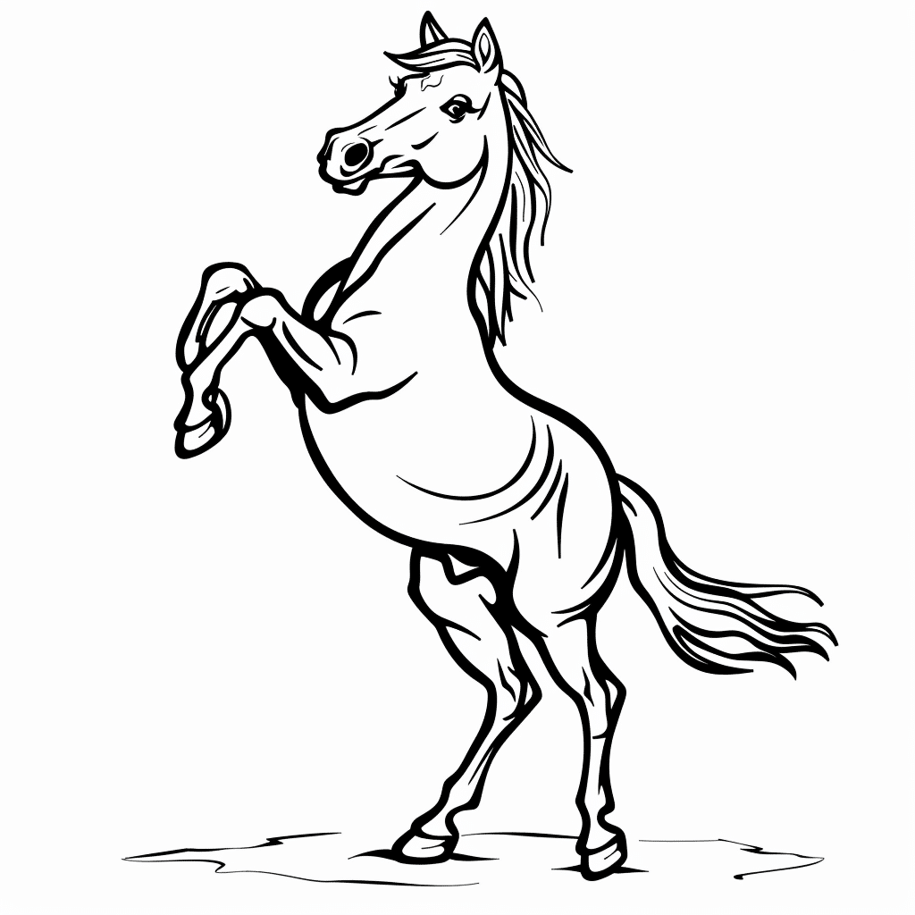 Horse Dancing Playfully