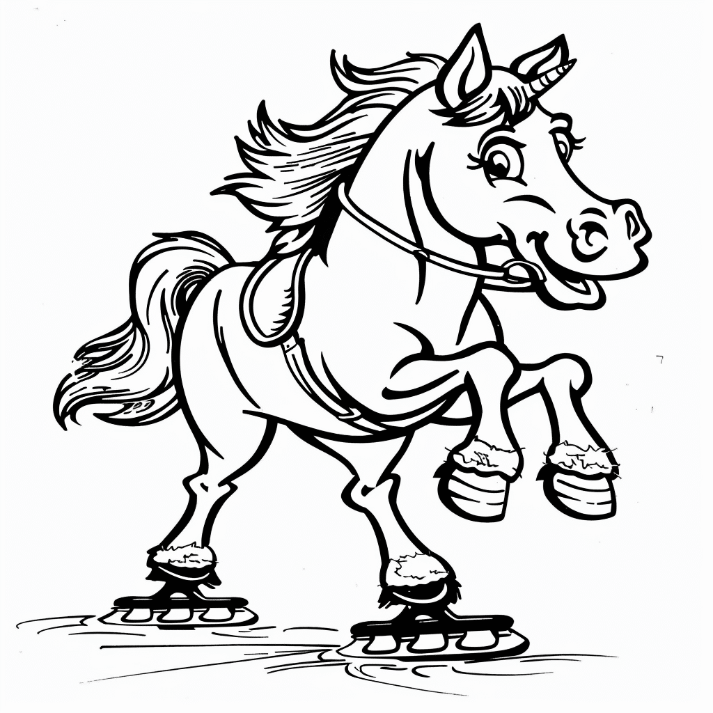 Horse Ice Skating