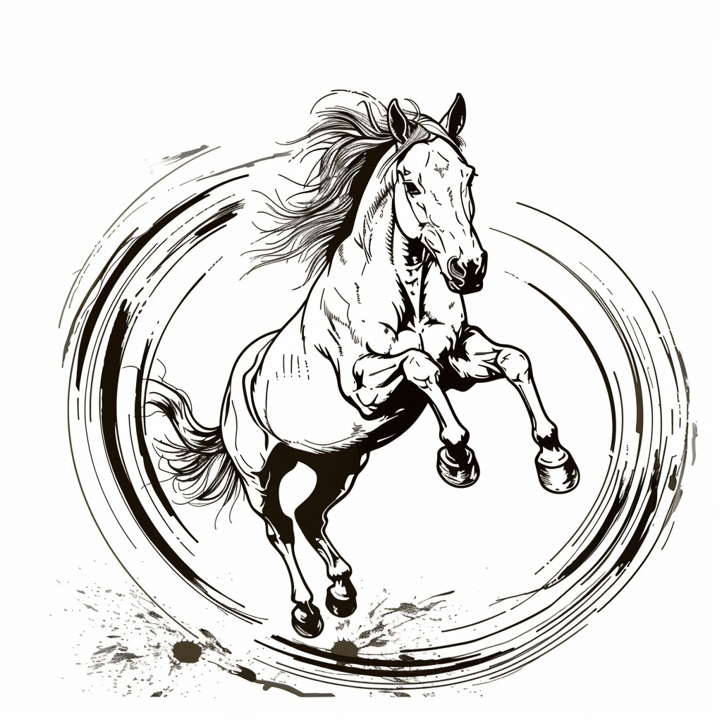 Horse Jumping in Circle Motion
