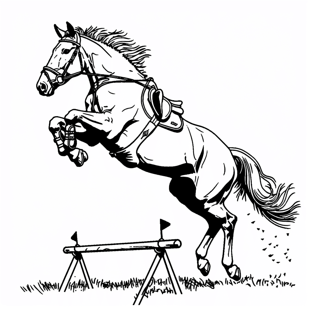 Horse Jumping with Joyful Twist