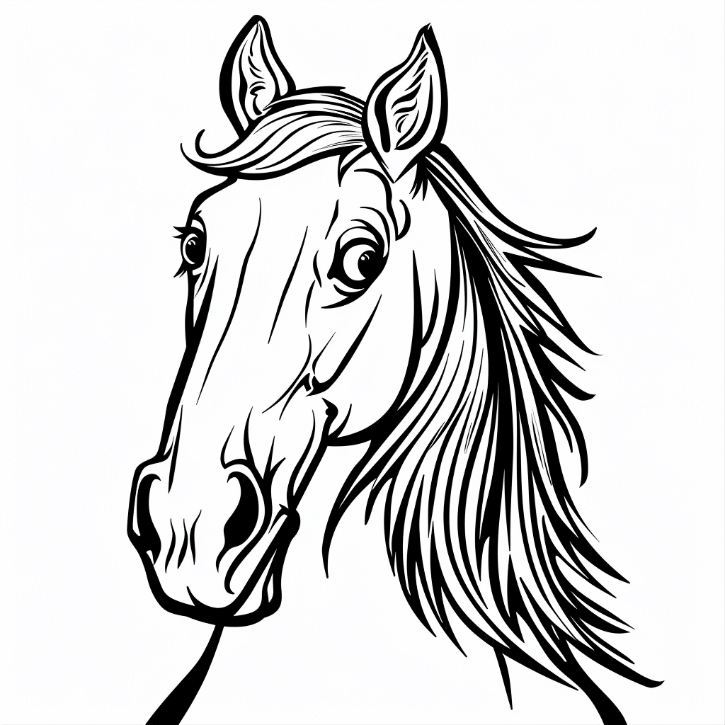 Horse Looking Back