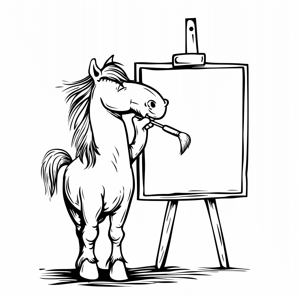 Horse Painting Canvas