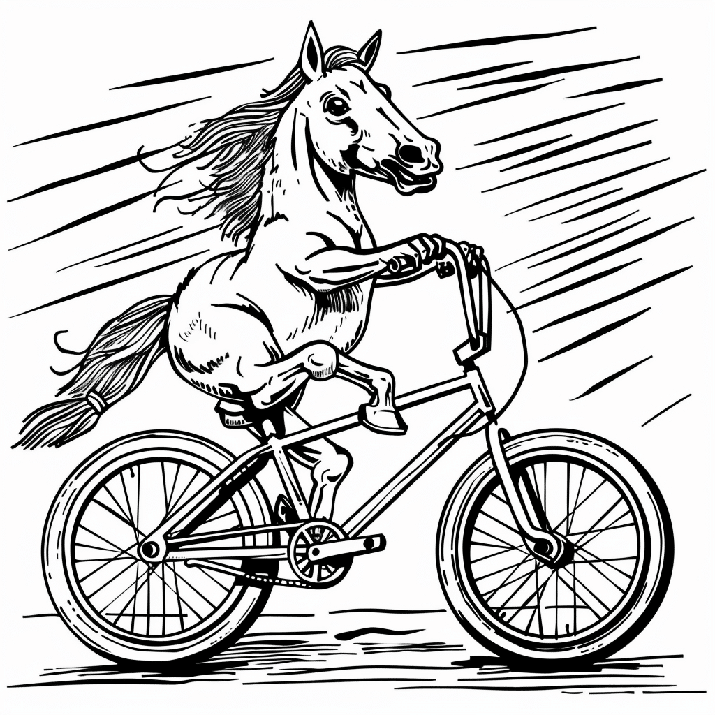 Horse Riding Bicycle