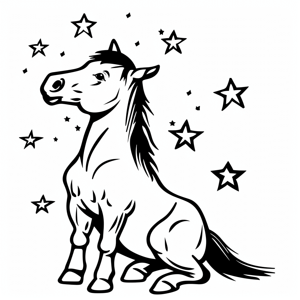Horse Watching Stars