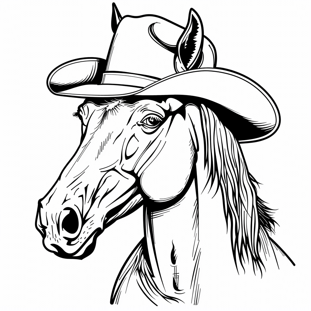 Horse with Hat