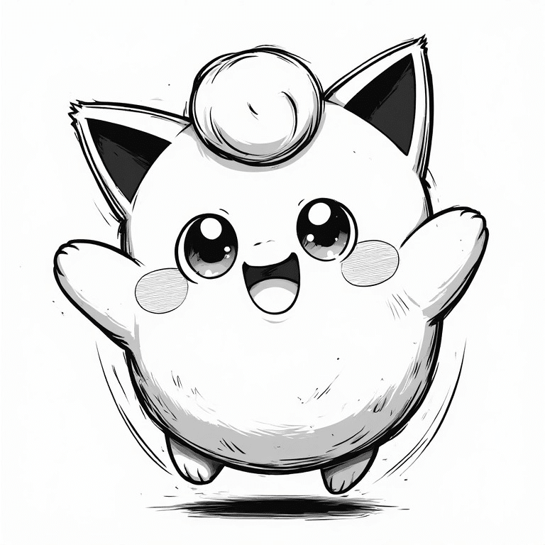 Jigglypuff Jumping in Place