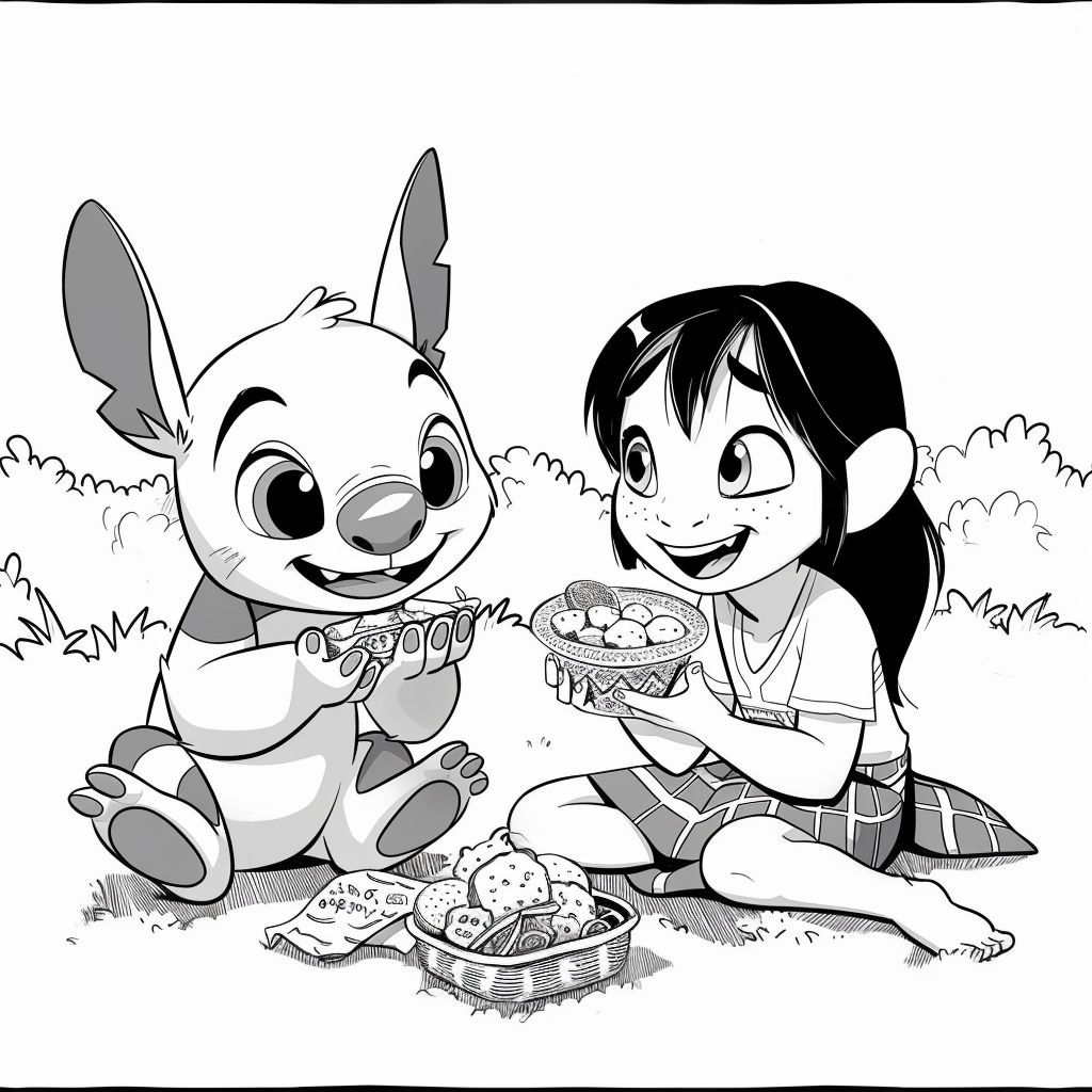 Lilo Feeding Stitch Snacks