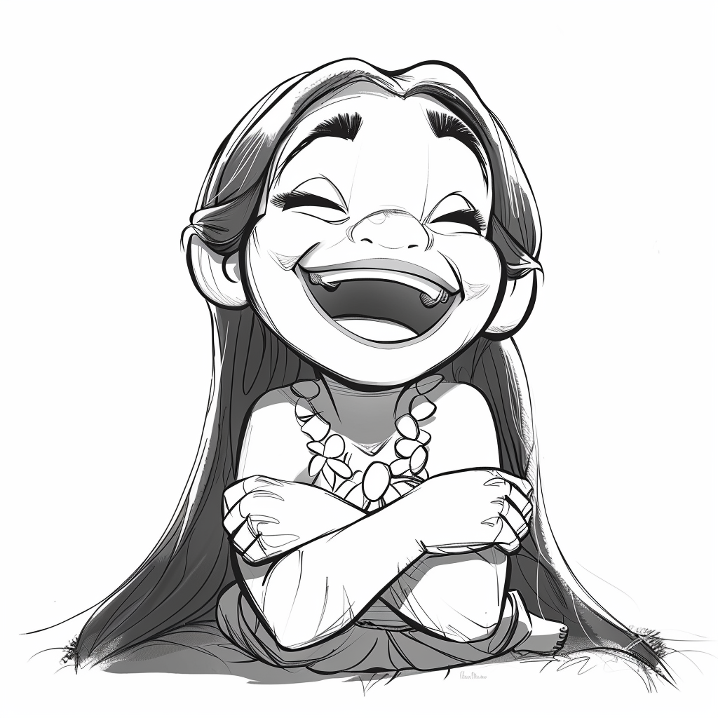 Lilo Laughing Meme Pose