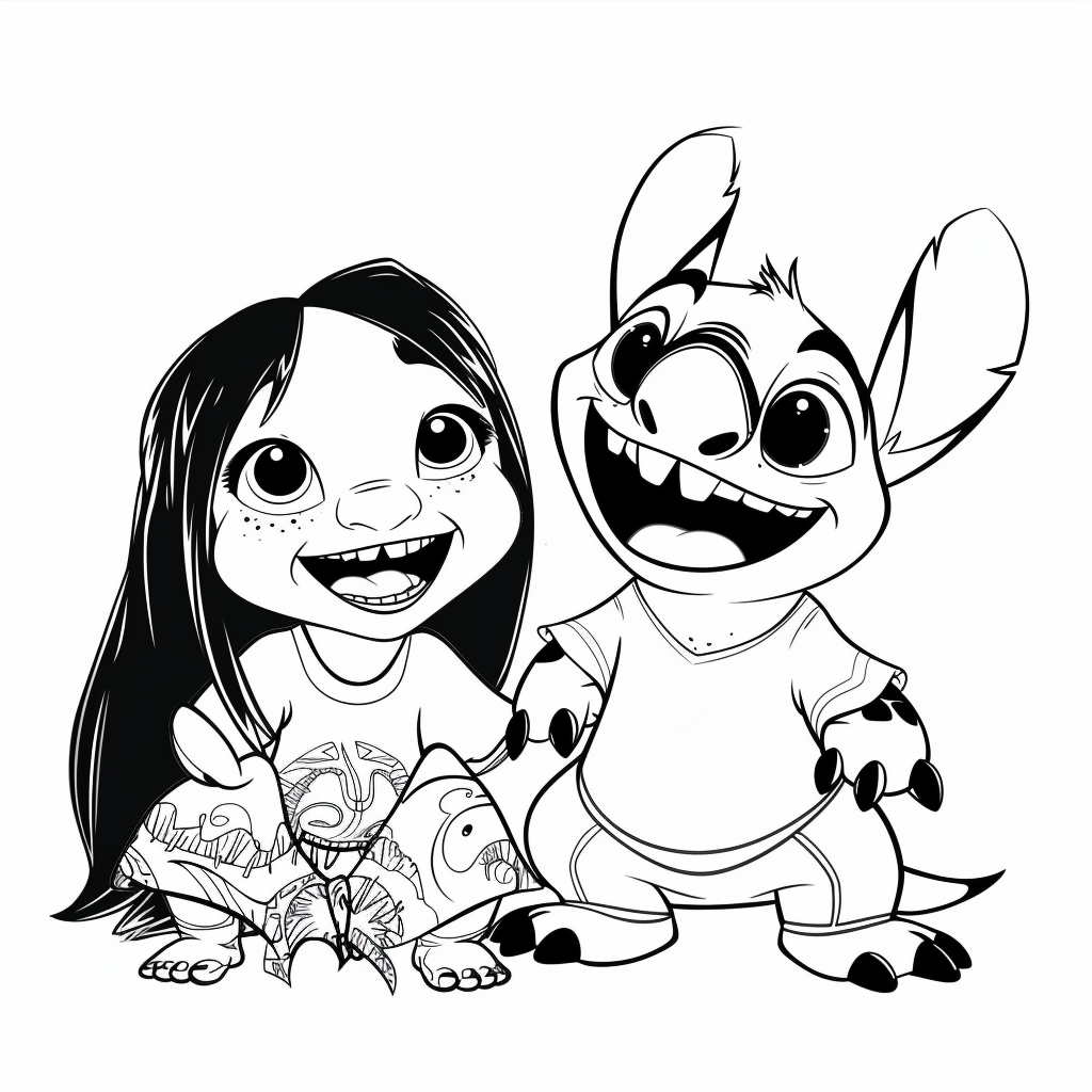 Lilo and Stitch Laugh Together