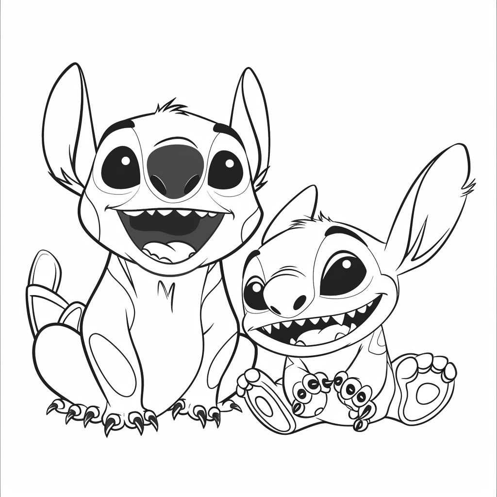 Lilo and Stitch Laughing Together