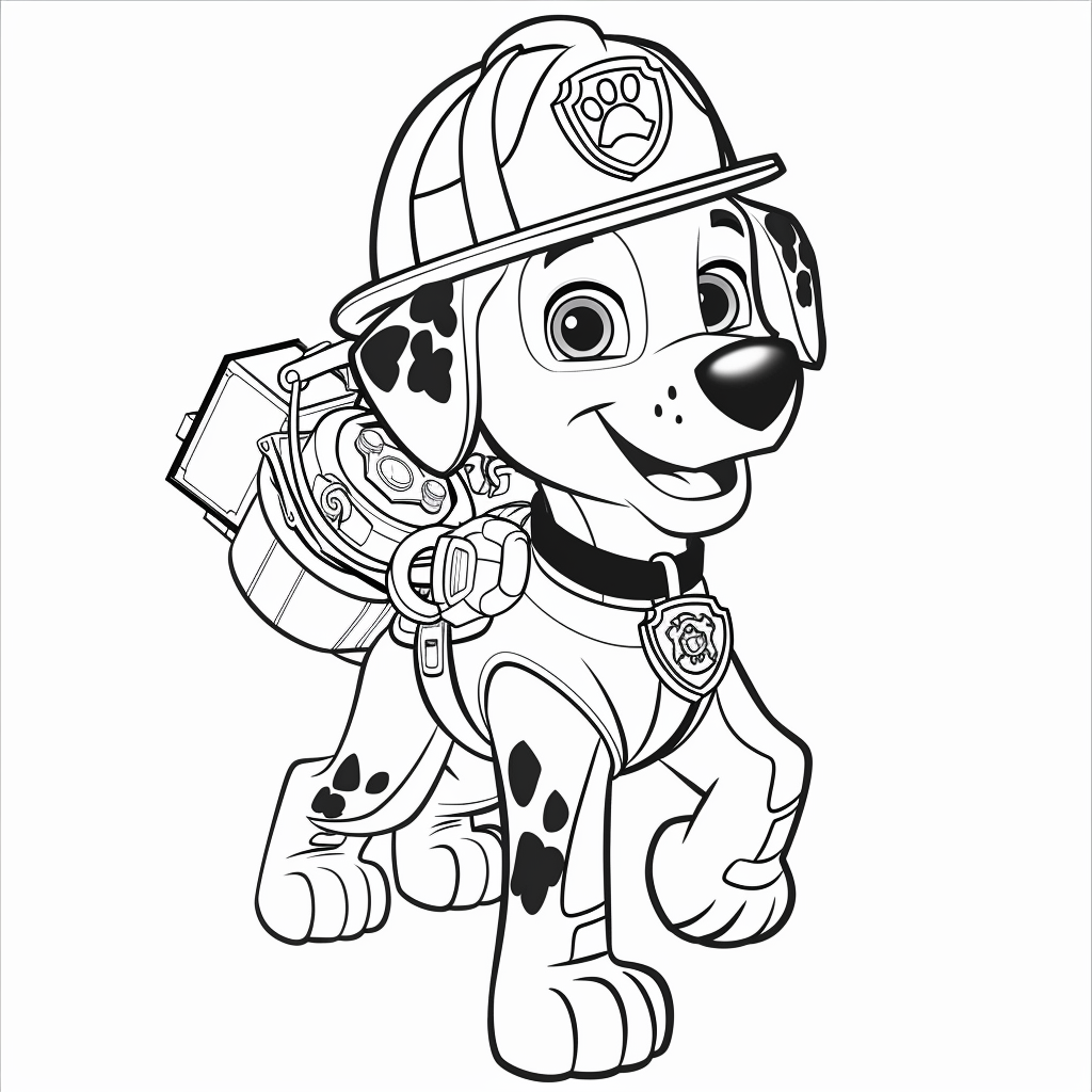 Marshall Carrying a Water Bucket